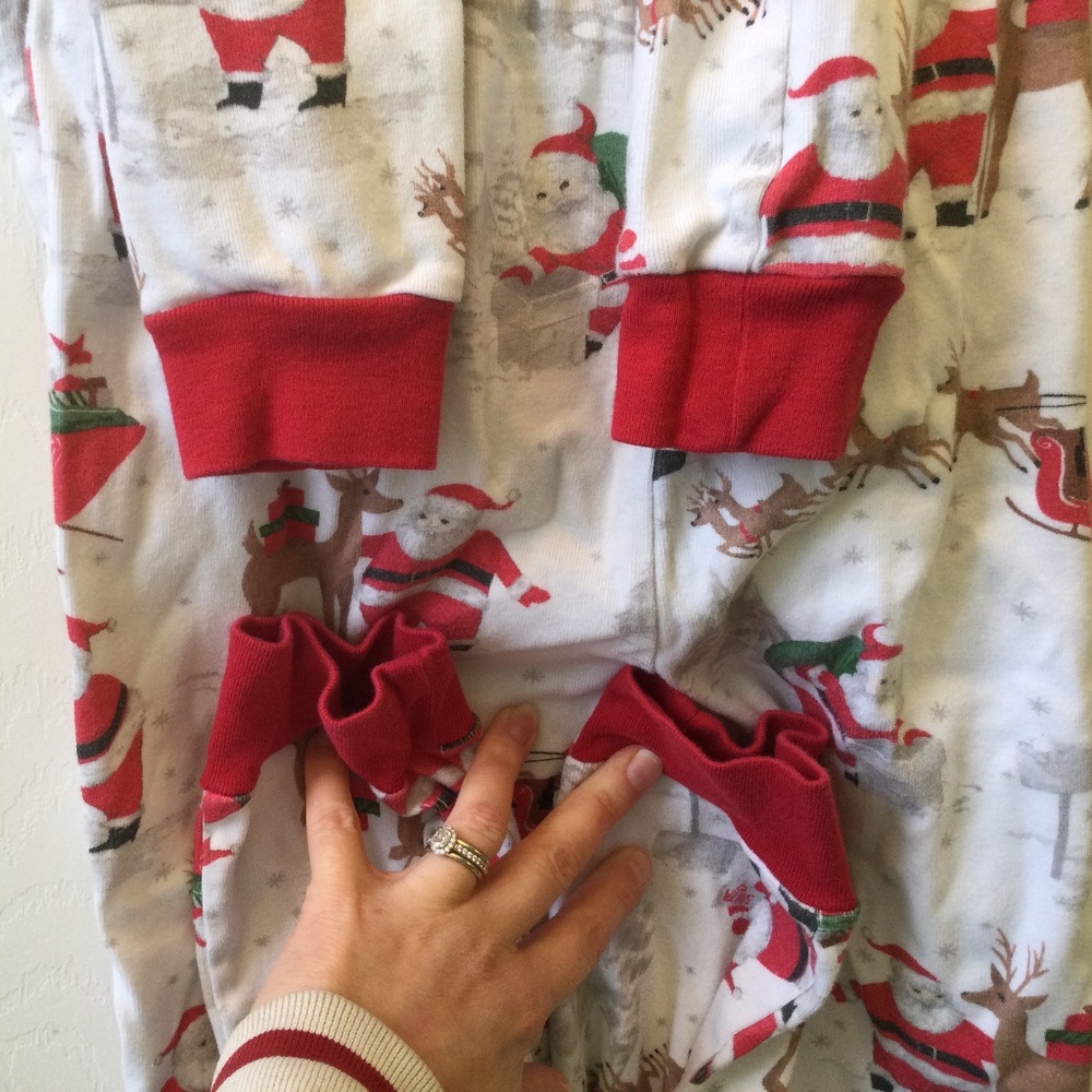 Heritage Santa Organic Cotton Kid Pajama Set Size 10 Unisex - Picture 8 of 9